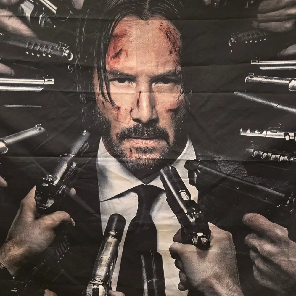 John Wick  Fabric Wall Tapestry - Keanu Reeves